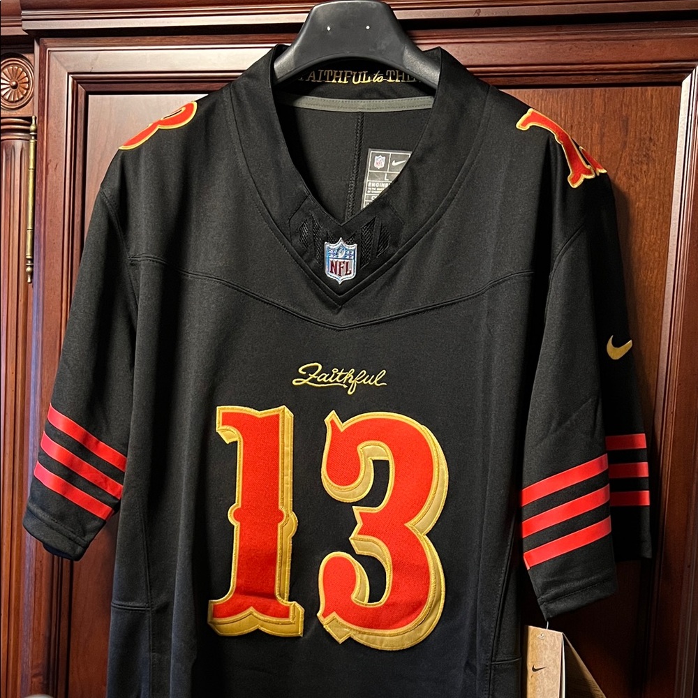 Brand New NFL Nike SF 49er QB Brock “Mr Irrelevant” Purdy Black & Red #13 Jersey